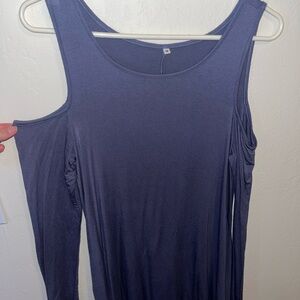 Blue/purple long sleeve dress